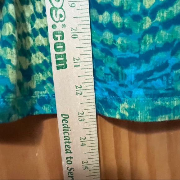 Ruby Rd. Teal and Green Top and Skirt Set Top size Large & Skirt Size 8 NWT - Picture 7 of 16